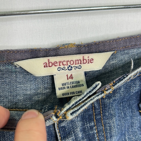 Abercrombie low rise Y2K vintage frayed jeans shorts - Picture 3 of 6
